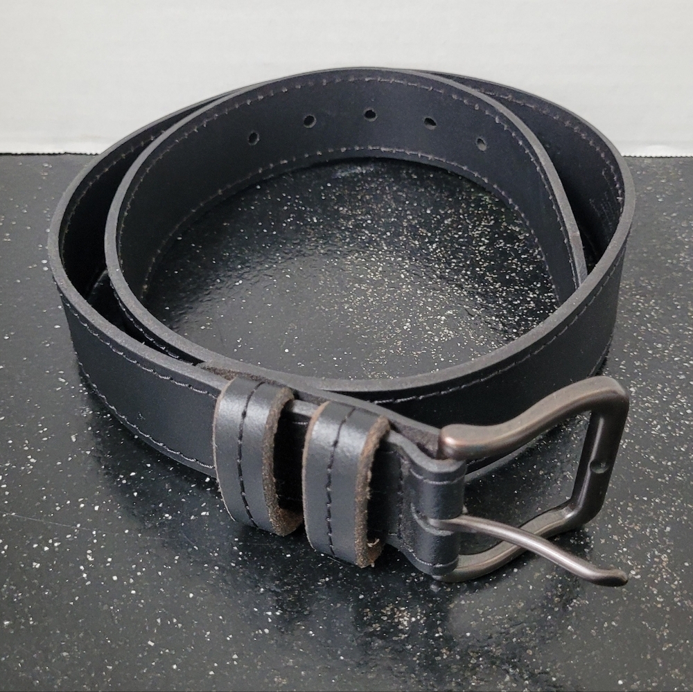 Wrangler Black Leather Men's Belt